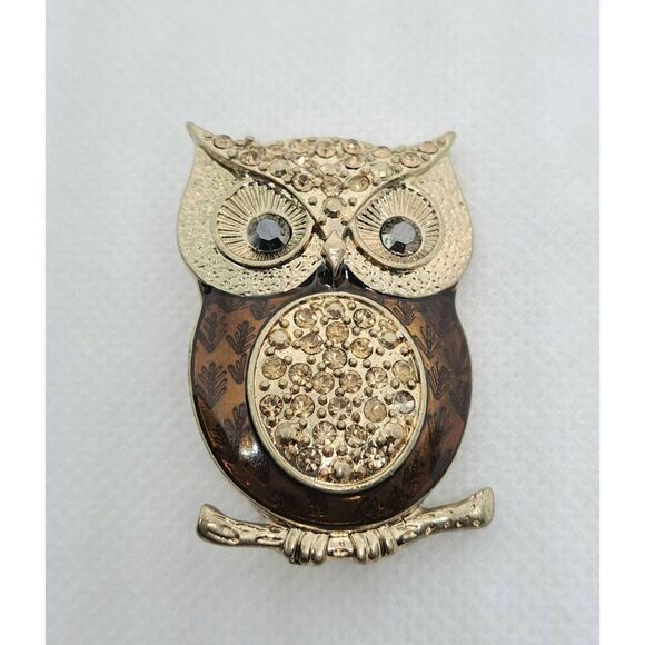 Owl brooch - Picture 1 of 3